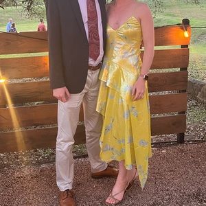 Metalic Silk Party Dress